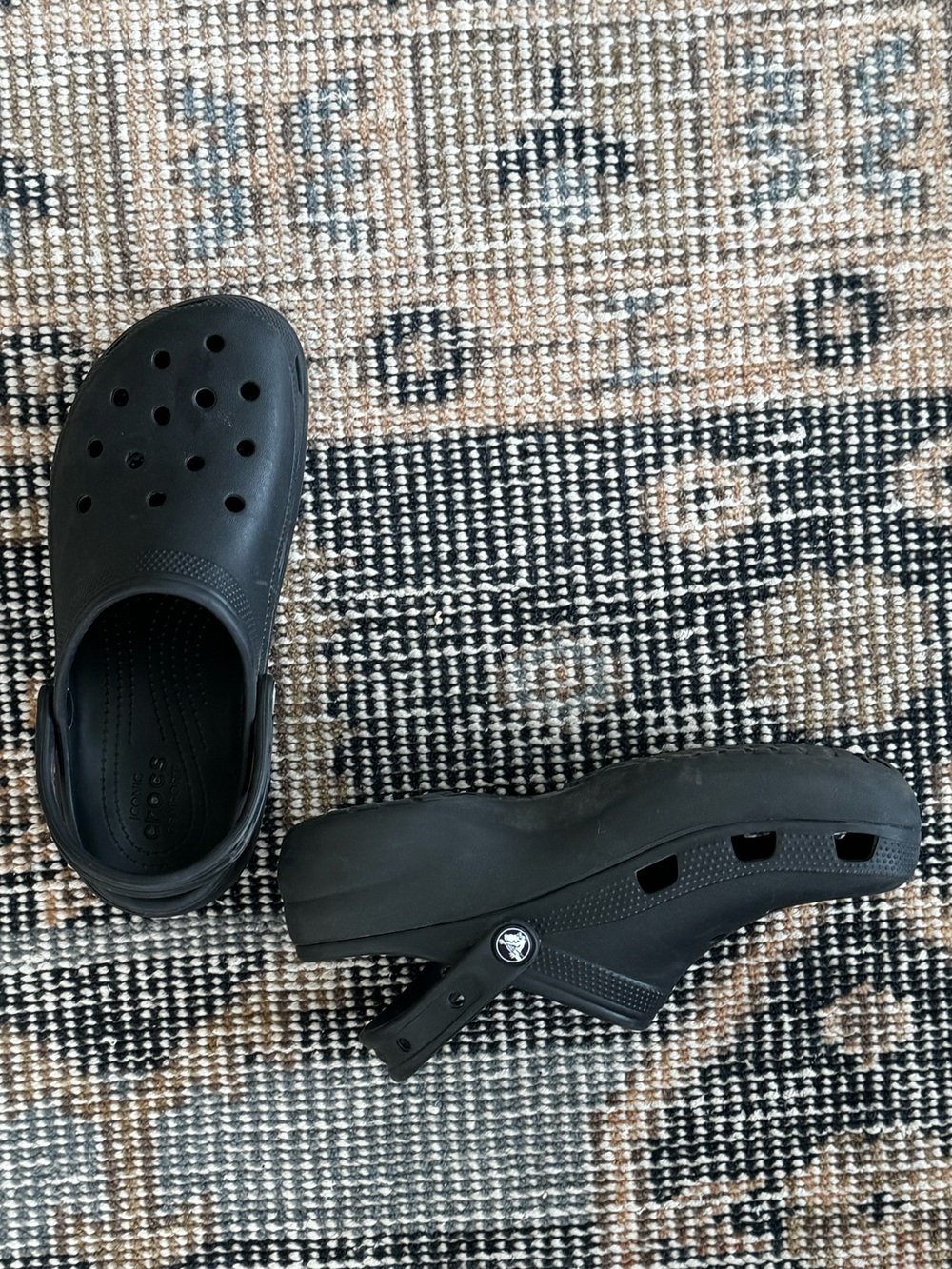 Crocs platform Black women’s Clog - Comfortable Slip-On Shoe